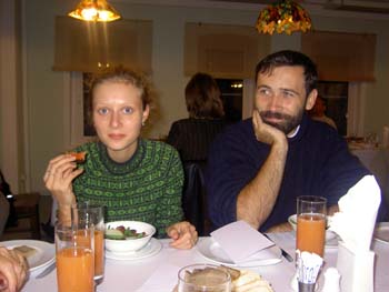 Wulokh und Ponomarew auf der Insel